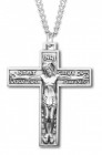 Men's Carthusian Order Necklace, Sterling Silver with Chain Options
