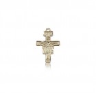 San Damiano Crucifix Pendant, 14 Karat Gold