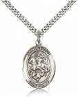 St. George Medal, Sterling Silver, Large