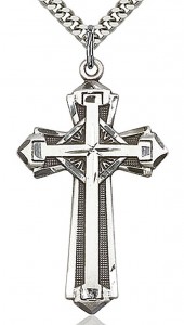 Cross Pendant, Sterling Silver [BL4720]