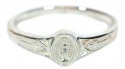 Sterling Silver Miraculous Medal Ring [FCR0001]