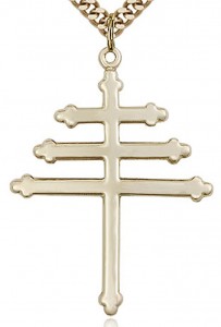 Marionite Cross Pendant, Gold Filled [BL4113]
