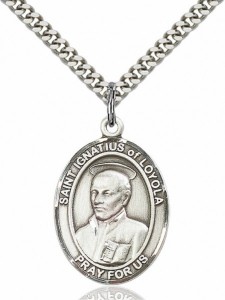 Men's Pewter Oval St. Ignatius of Loyola Medal [BLPW223]