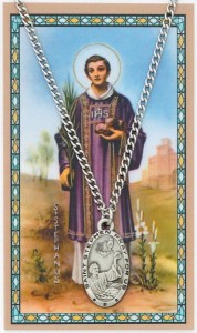 Oval St. Stephen Medal and Prayer Card Set [MPC0017]
