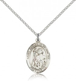 St. Adrian of Nicomedia Medal, Sterling Silver, Medium [BL0574]