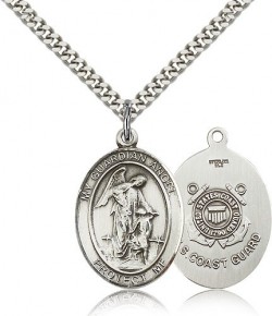 Guardian Angel Coast Guard Medal, Sterling Silver, Large [BL0100]