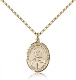 Blessed Pier Giorgio Frassati Medal, Gold Filled, Medium [BL0023]
