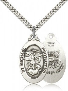 St. Michael Coast Guard Medal, Sterling Silver [BL5950]