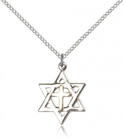 Star of David Medal, Two-Tone [BL5142]