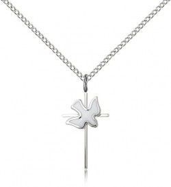 Holy Sprit Cross Pendant, Sterling Silver [BL5279]
