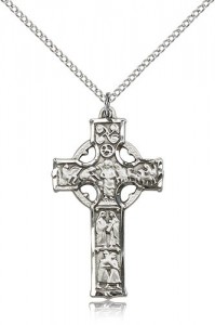 Celtic Cross Pendant, Sterling Silver [BL6331]