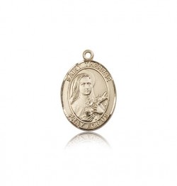 St. Therese of Lisieux Medal, 14 Karat Gold, Medium [BL3761]