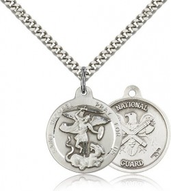 St. Michael National Guard Medal, Sterling Silver [BL4464]