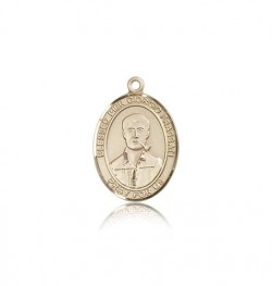 Blessed Pier Giorgio Frassati Medal, 14 Karat Gold, Medium [BL0020]