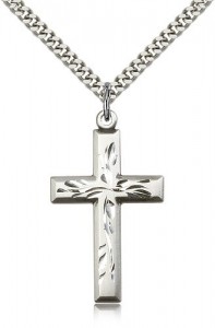 Cross Pendant, Sterling Silver [BL6604]