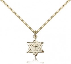 Star of David with Cross Pendant, Gold Filled [BL5151]