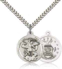 St. Michael Air Force Medal, Sterling Silver [BL4460]
