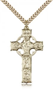 Celtic Cross Pendant, Gold Filled [BL6371]
