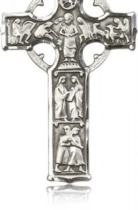 Celtic Cross Pendant, Sterling Silver [BL6373]