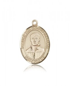 Blessed Pier Giorgio Frassati Medal, 14 Karat Gold, Large [BL0019]