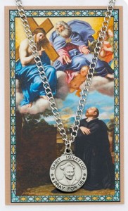 Round St. Ignatius of Loyola Medal and Prayer Card Set [MPCMV017]
