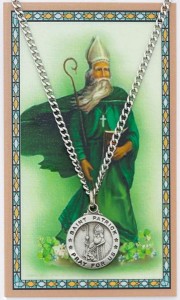 Round St. Patrick Medal and Prayer Card Set [MPC0059]