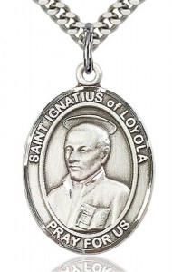 St. Ignatius of Loyola Medal, Sterling Silver, Large [BL2085]