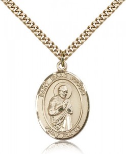 St. Isaac Jogues Medal, Gold Filled, Large [BL2091]