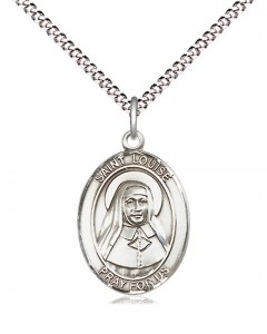 Women's Pewter Oval St. Louise De Marillac Medal [BLPW485]
