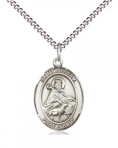 Women's Pewter Oval St. William of Rochester Medal [BLPW541]