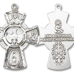 5 Way Cross Pendant, Sterling Silver - No Chain