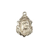 St.Teresa of Calcutta Medal, 14 Karat Gold - 14 KT Yellow Gold