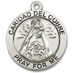 Caridad Del Cobre Medal, Sterling Silver - No Chain