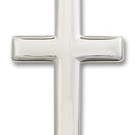 Cross Pendant, Sterling Silver - No Chain
