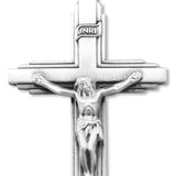 Men's Large Sterling Silver Crucifix Pendant