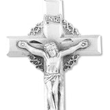 Men's Sterling Silver Crucifix Pendant with Wreath of Thorns
