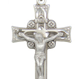 Men's Sterling Silver Celtic Crucifix Pendant with Chain Options