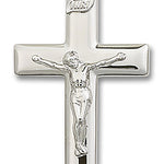 Crucifix Pendant, Sterling Silver - No Chain