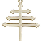 Marionite Cross Pendant, Gold Filled
