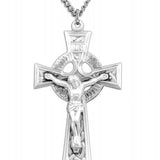 Men's Celtic Cut Out Crucifix Pendant