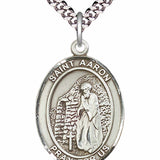 Men's Pewter Oval St. Aaron Medal