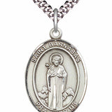 Men's Pewter Oval St. Barnabas Medal