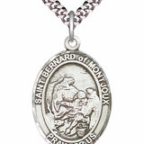 Men's Pewter Oval St. Bernard of Montjoux Medal