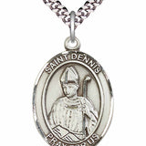 Men's Pewter Oval St. Dennis Medal