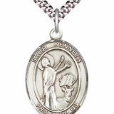 Men's Pewter Oval St. Kenneth Medal