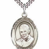 Men's Pewter Oval St. Luigi Orione Medal