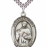 Men's Pewter Oval St. Placidus Medal