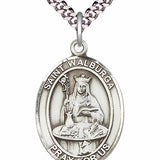 Men's Pewter Oval St. Walburga Medal