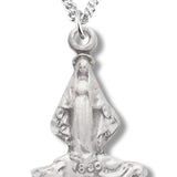 Girl's Miraculous Figurine Charm Necklace, Sterling Silver with Chain