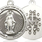 Miraculous Medal, Sterling Silver - No Chain